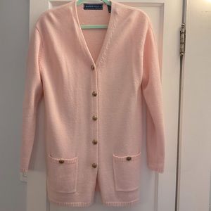Karen Scott Pink Cardigan Sweater